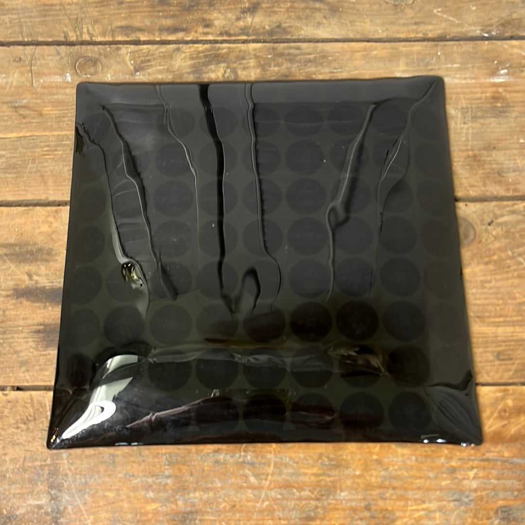 Mid Century fused glass platter
