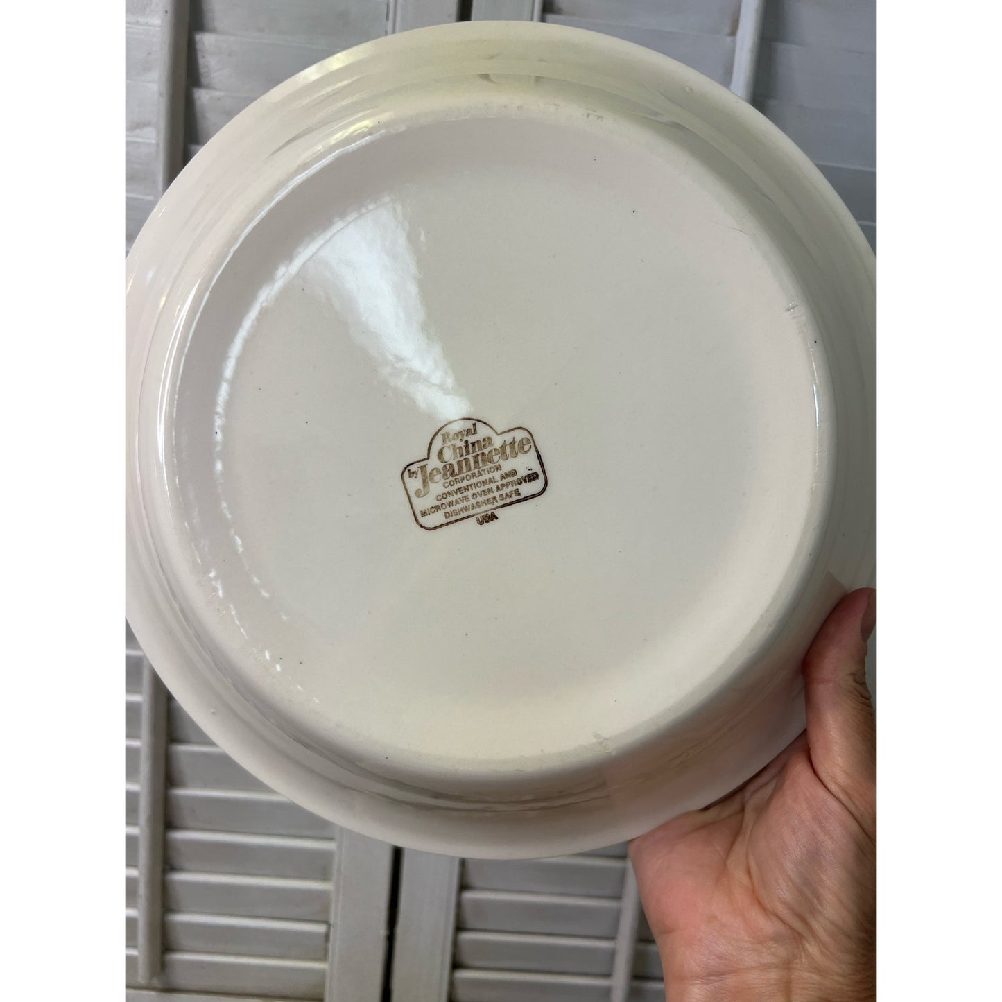 Vintage Royal China Jeanette Pumpkin Pie Plate