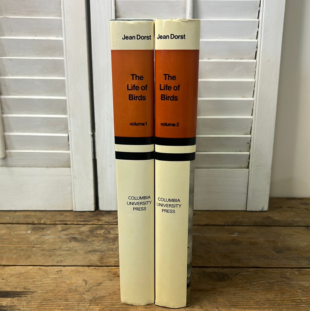 The life of birds vol. 1 and 2 complete set 1974 by Jean Dorst/ green books/ bird books
