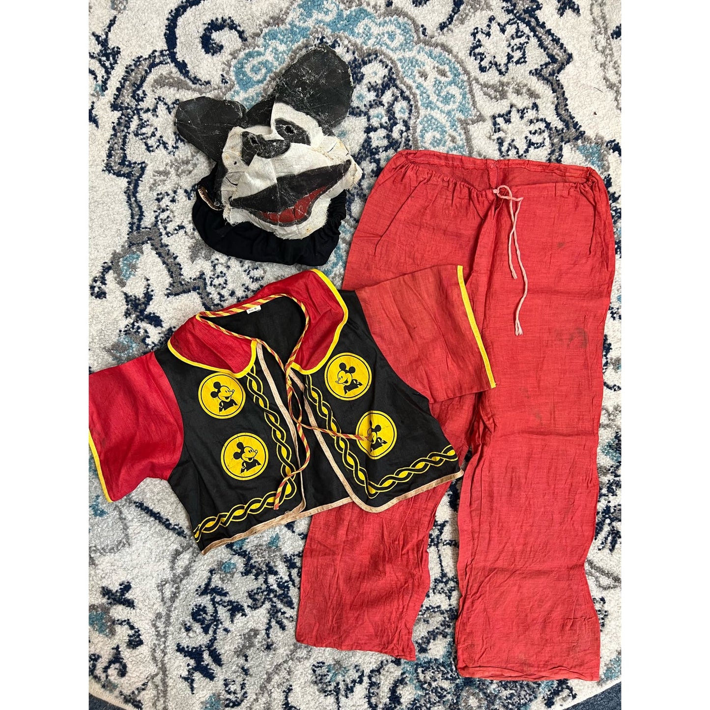 Complete 1930’s Mickey Mouse Childs Costume RARE!