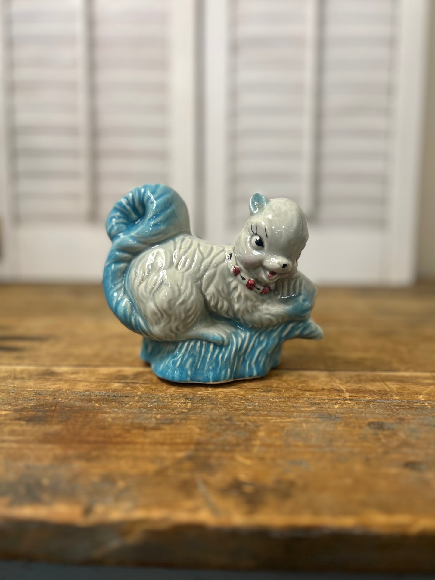 Vintage Ceramic Fashions Squirrel Planter mid century planters