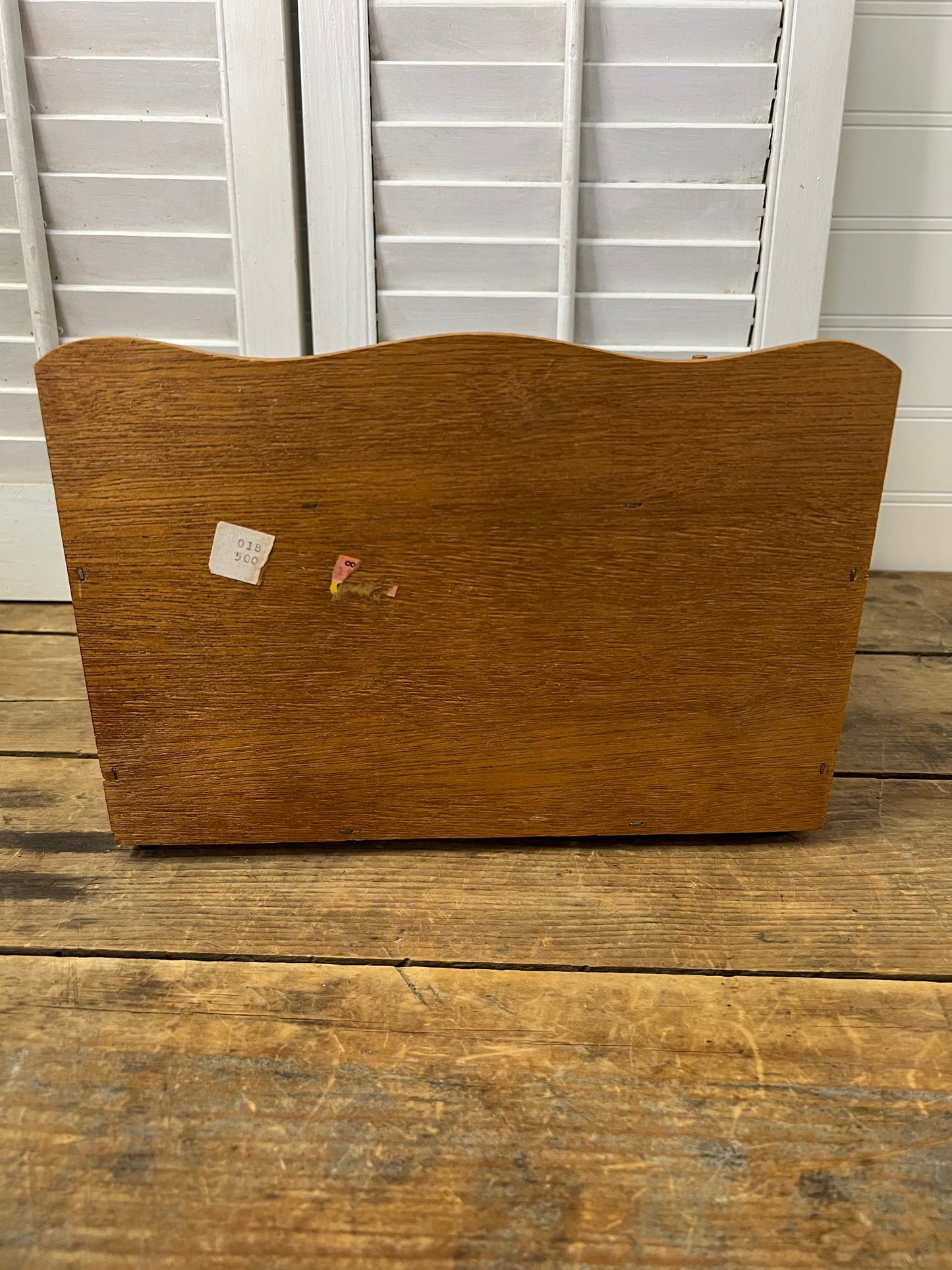 Vintage Wood Bobbin Sewing Box