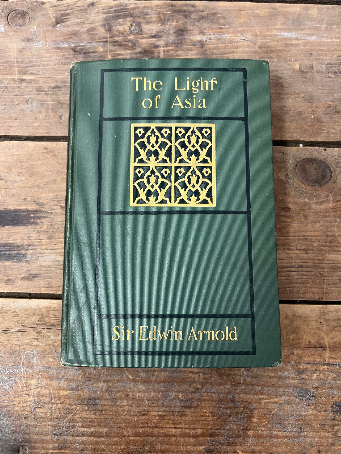 The Light of Asia by Sir Edwin Arnold 1890 Gorgeous Hardcover Poetry Book about Buddha