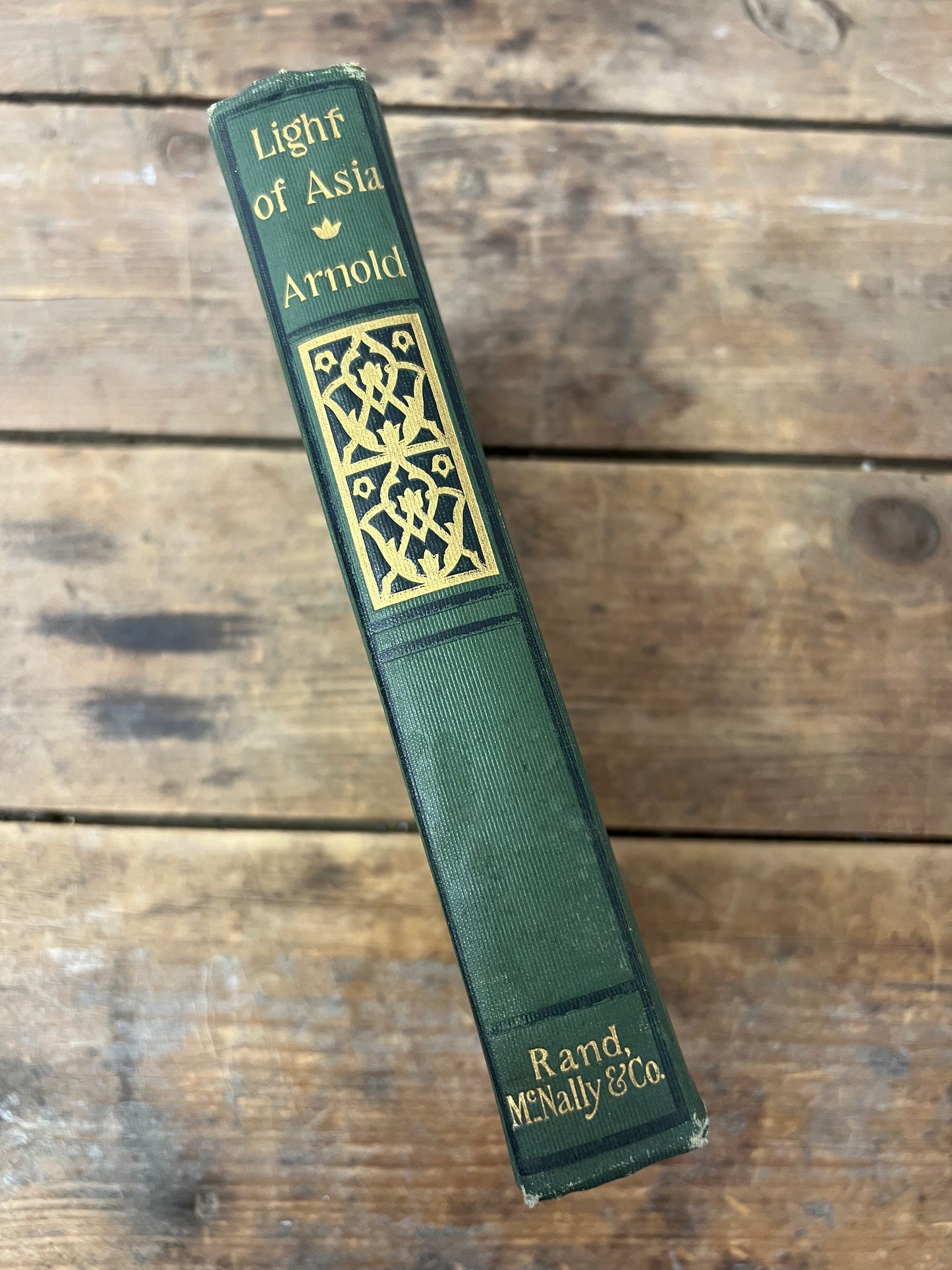 The Light of Asia by Sir Edwin Arnold 1890 Gorgeous Hardcover Poetry Book about Buddha