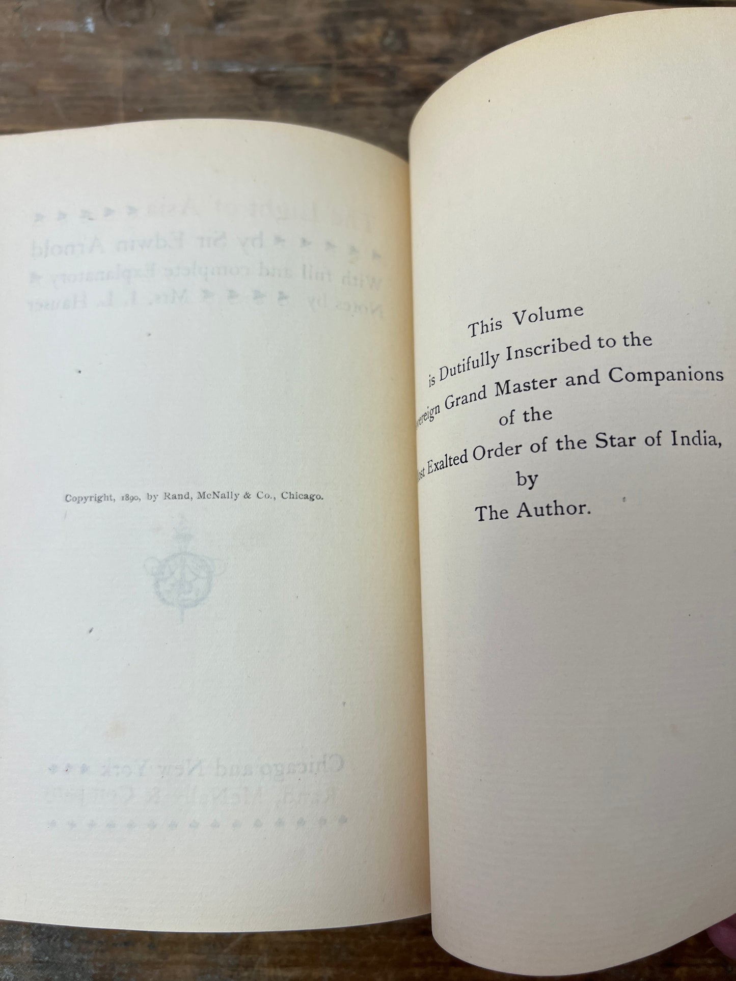 The Light of Asia by Sir Edwin Arnold 1890 Gorgeous Hardcover Poetry Book about Buddha