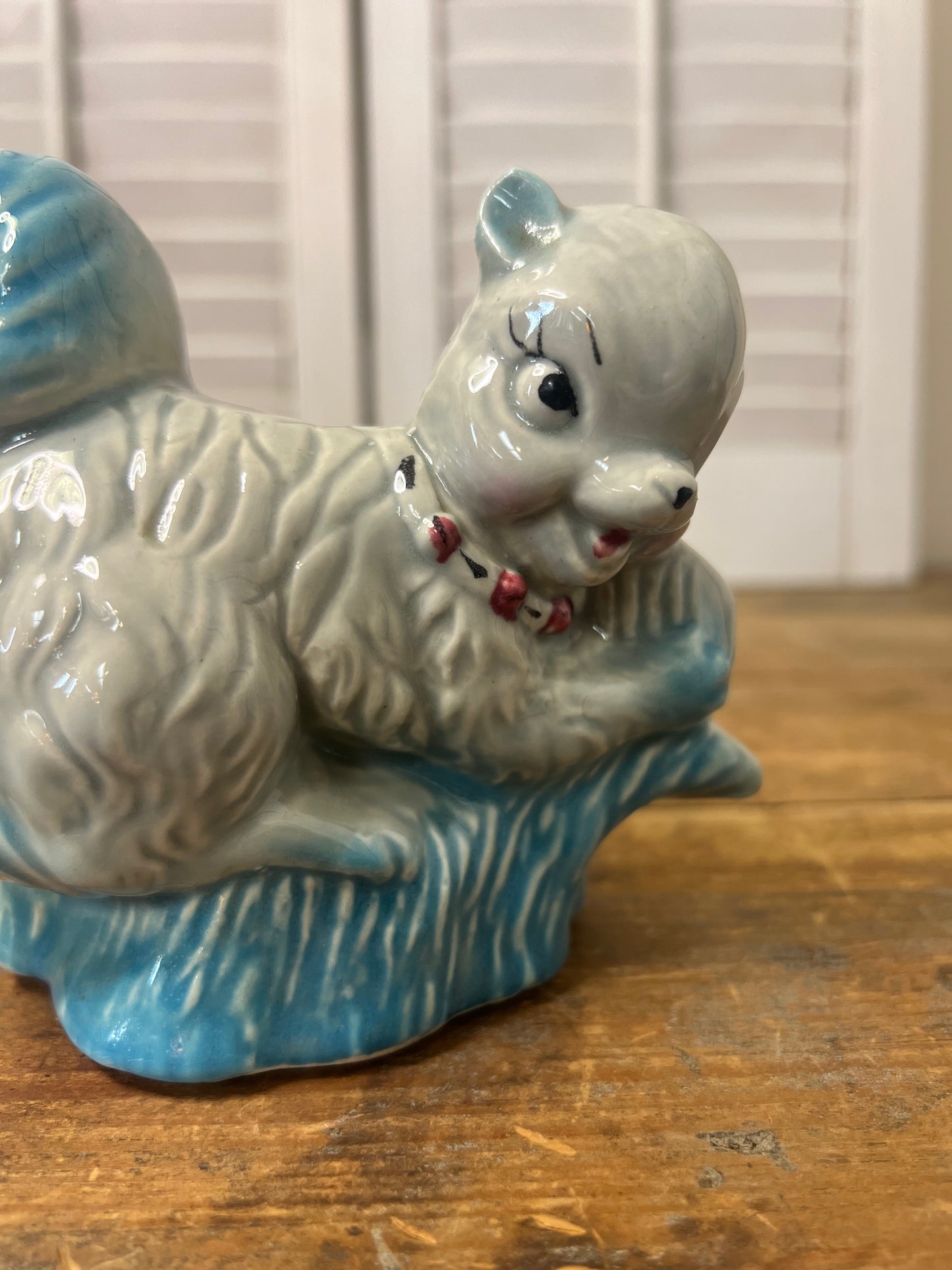 Vintage Ceramic Fashions Squirrel Planter mid century planters