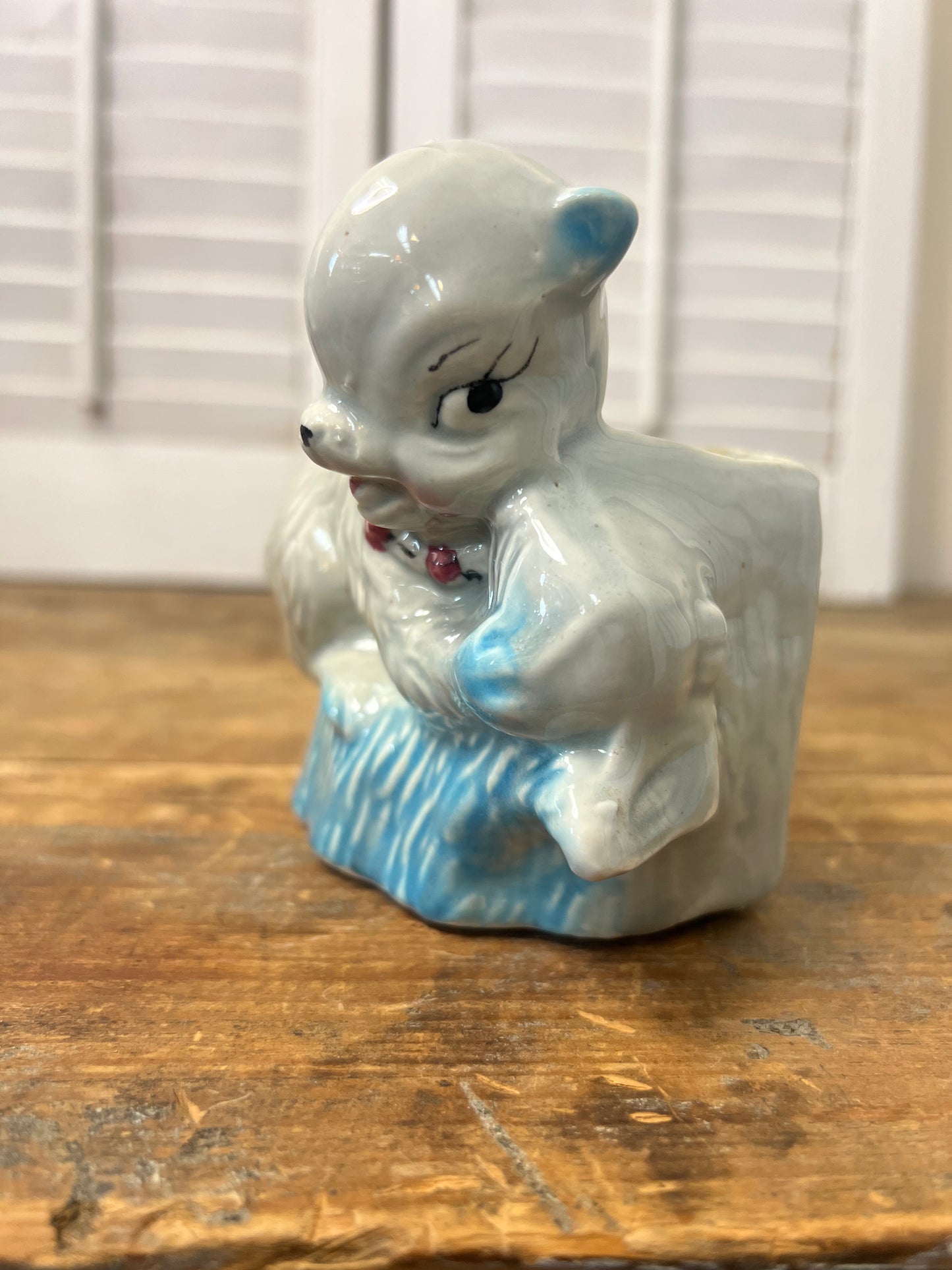 Vintage Ceramic Fashions Squirrel Planter mid century planters