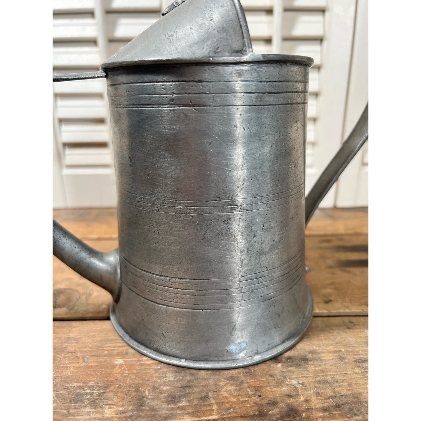 Beautiful vintage Italian Pewter/ Feinzinn / Etain Zinn watering can
