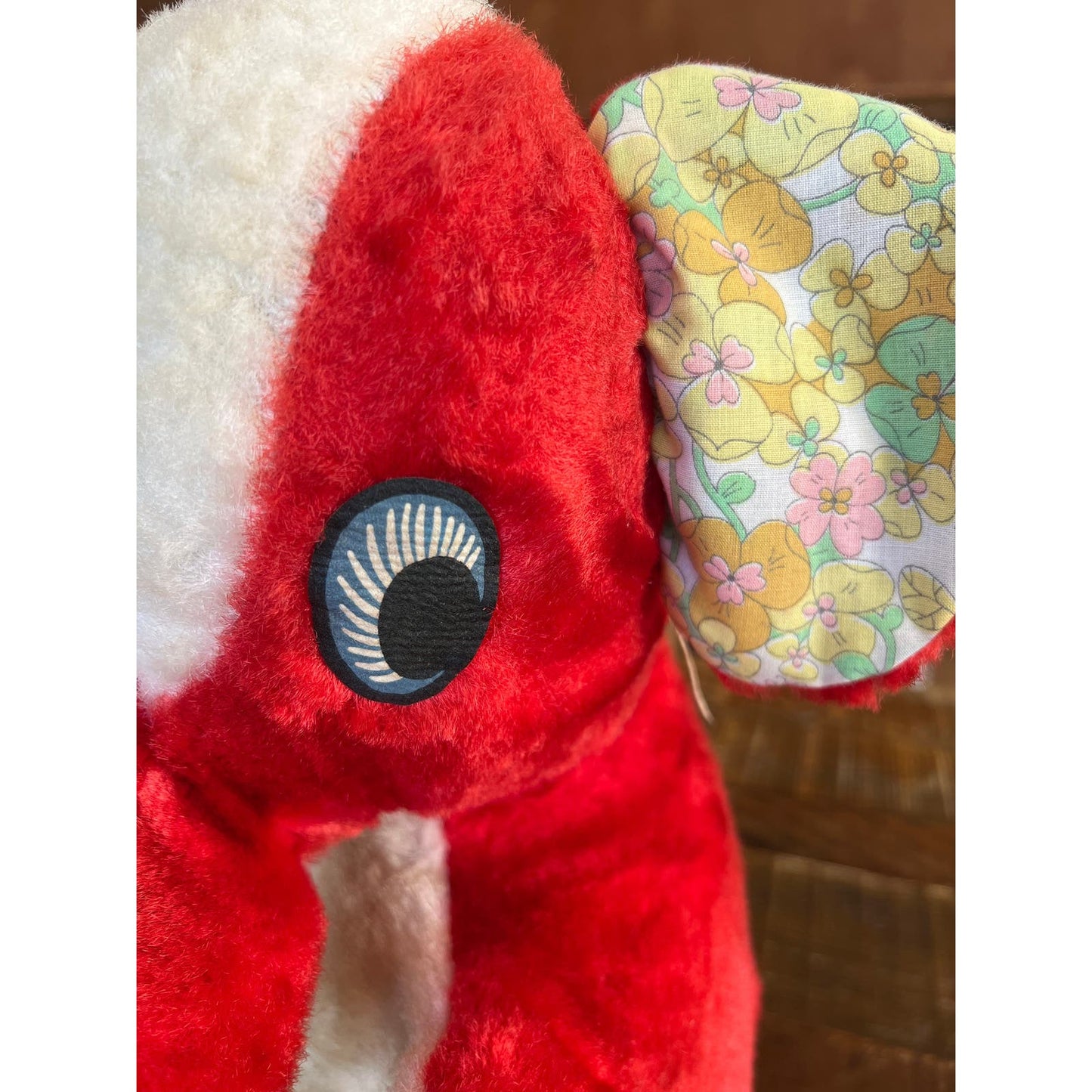 Vintage Capitol Toy Co. Carnival/Amusement park Stuffed Red Elephant