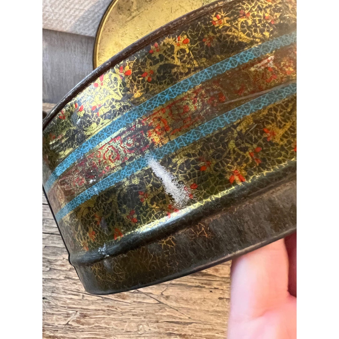 Vintage hostess fruitcake tin