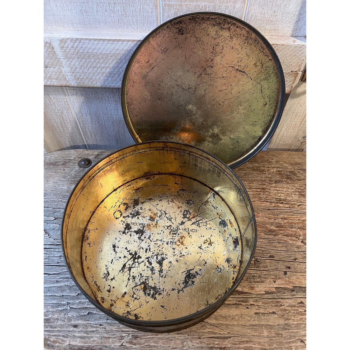 Vintage hostess fruitcake tin