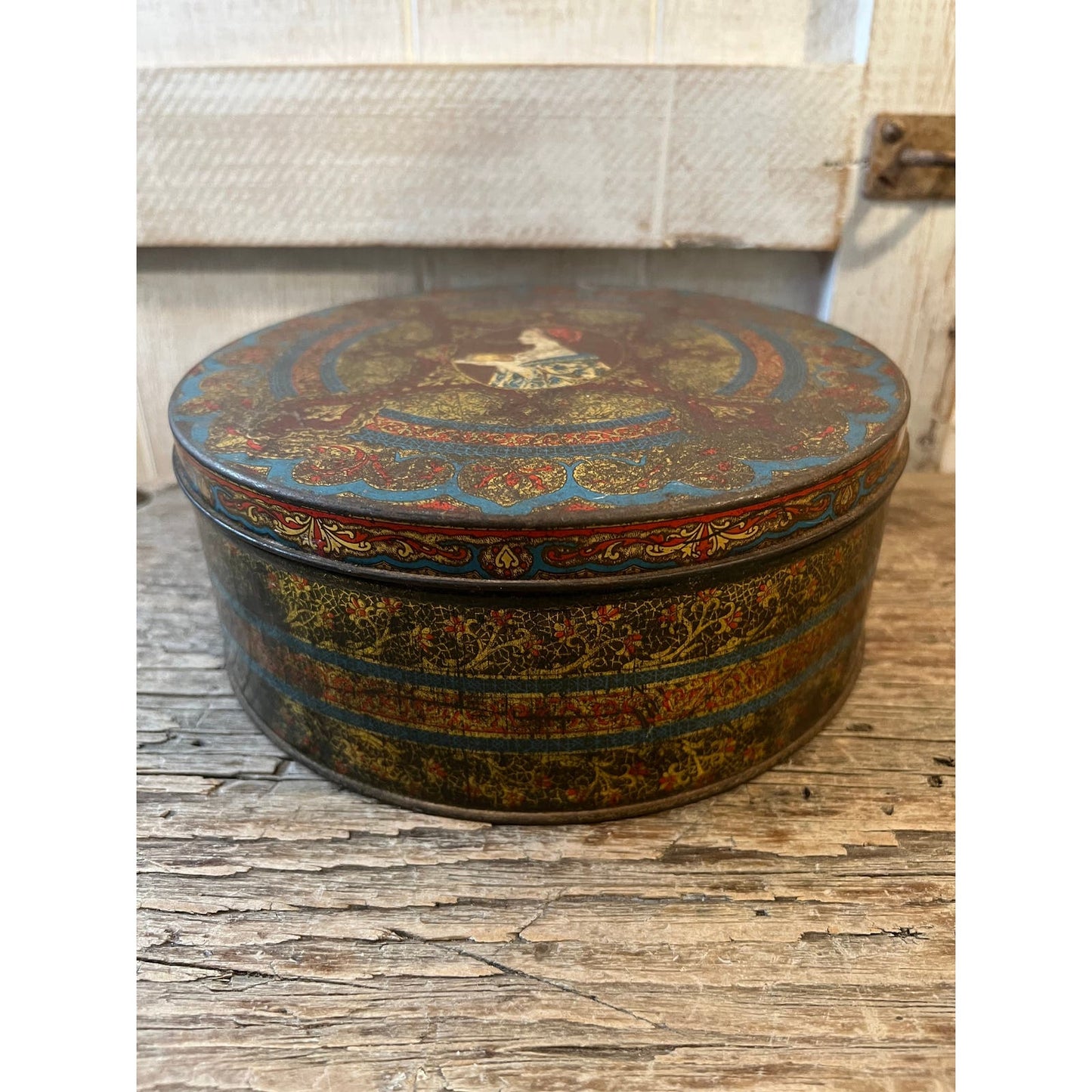 Vintage hostess fruitcake tin