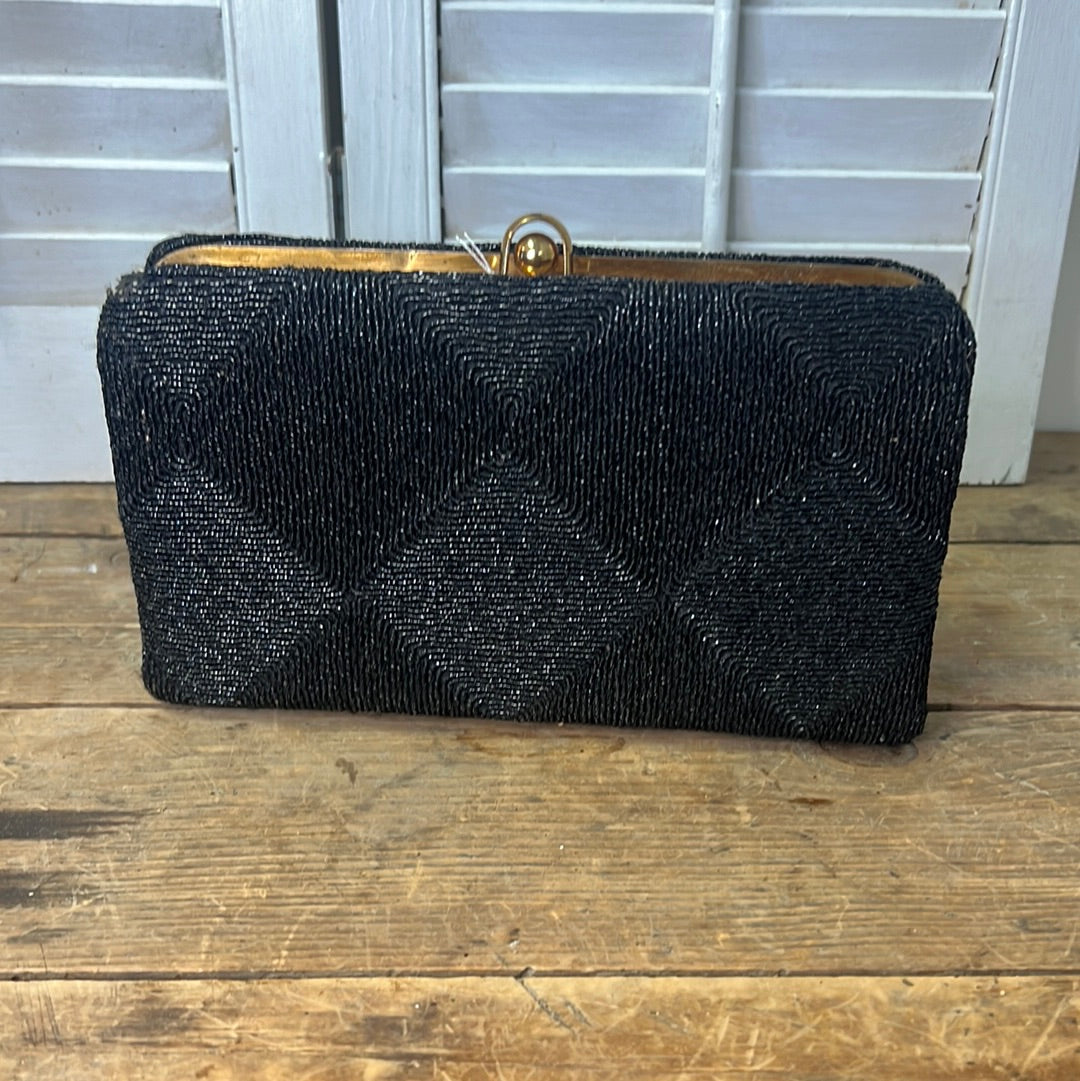 Vintage black clutch