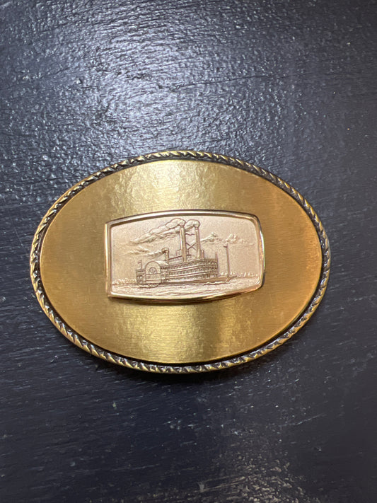 Steamboat belt buckle