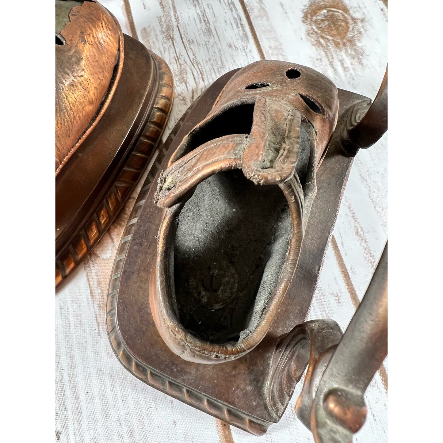 Vintage Bronze baby shoe bookends