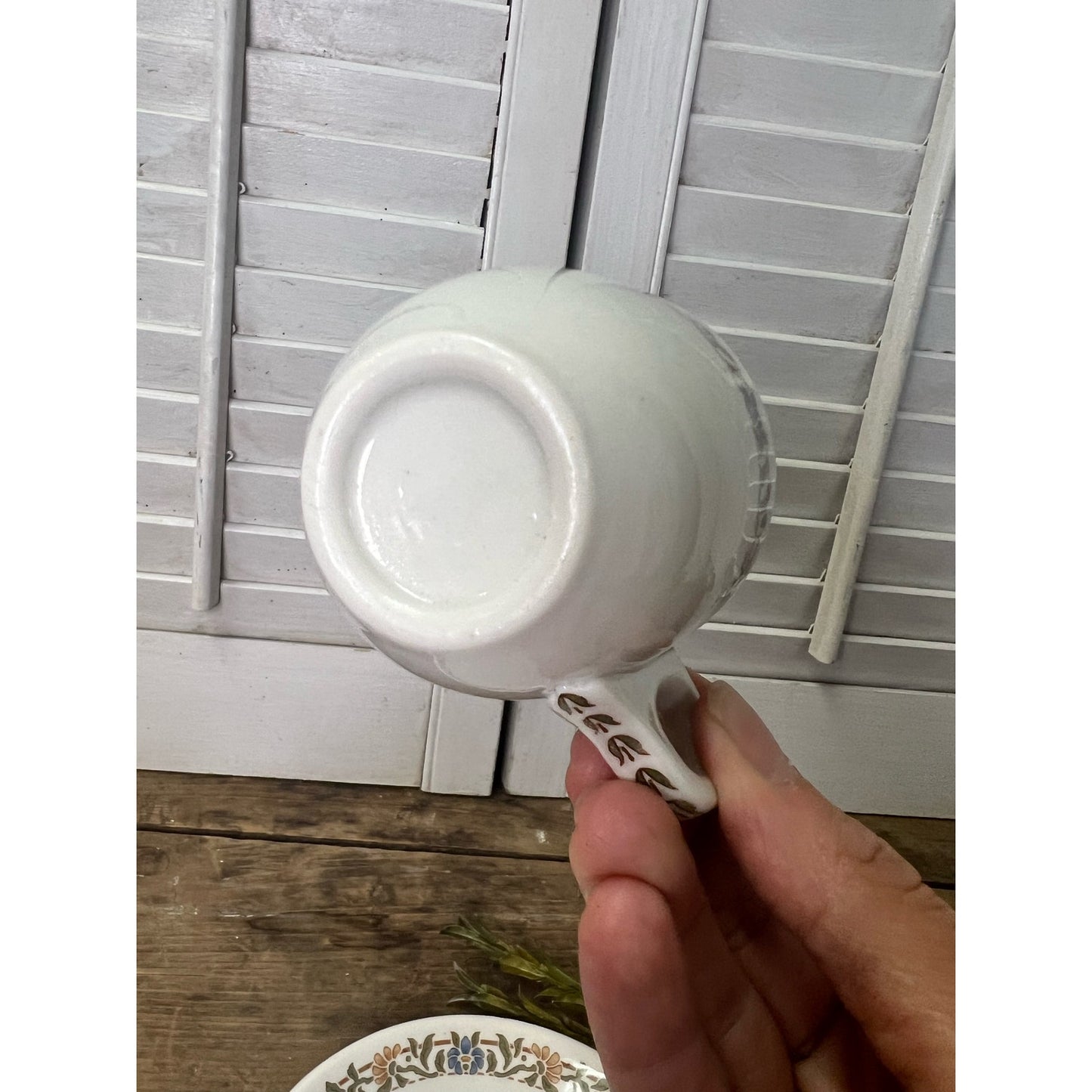 Iroquois China USA Demitasse/espresso cup and saucer