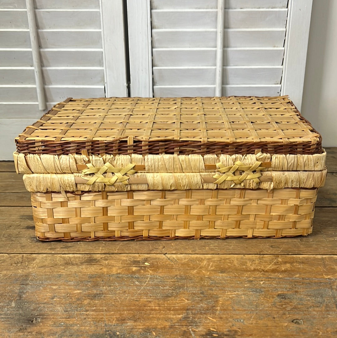 Vintage picnic basket