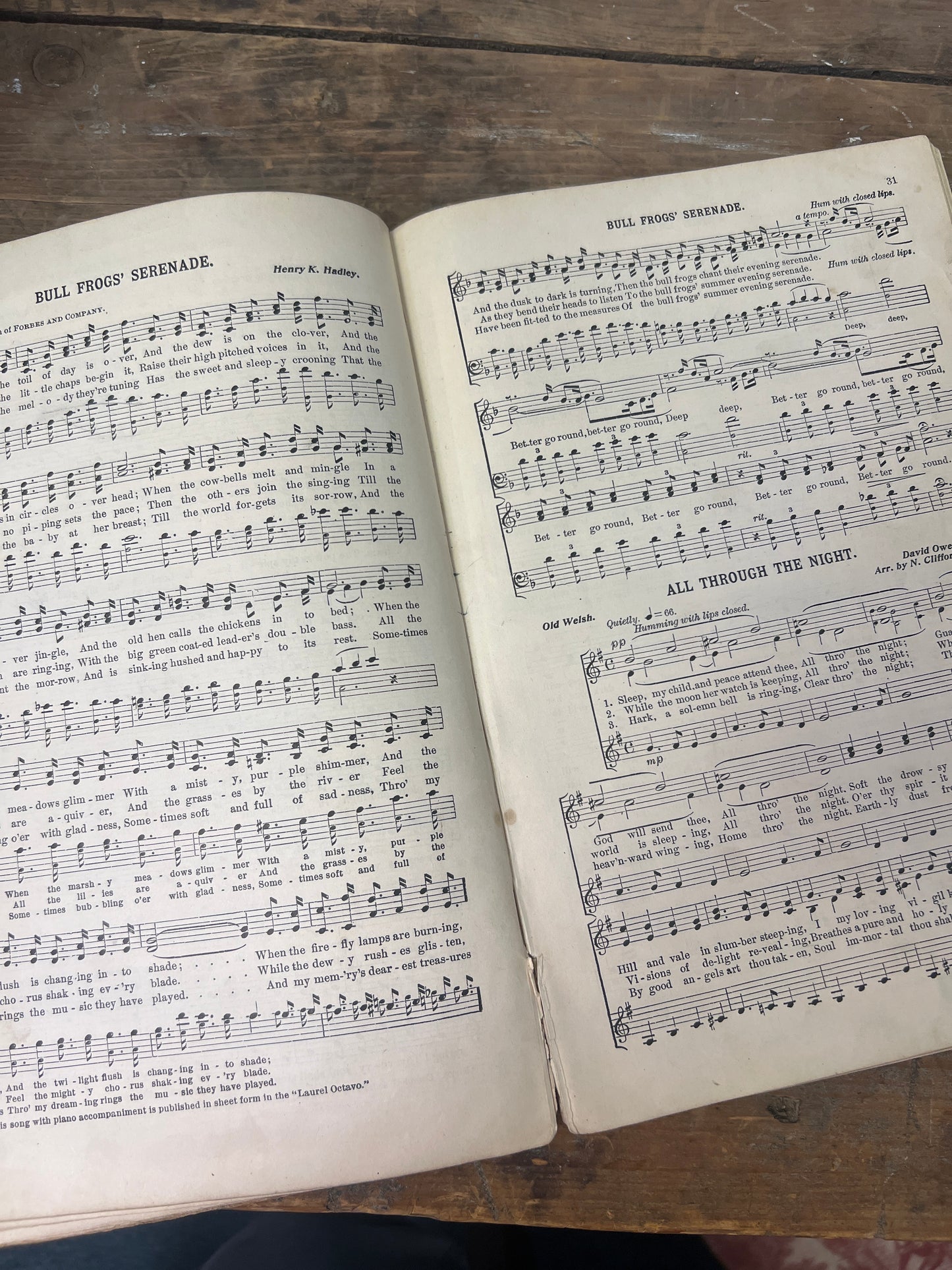 The Laurel Music Reader Special Edition Shabby Music Book Antique Music Book 1913