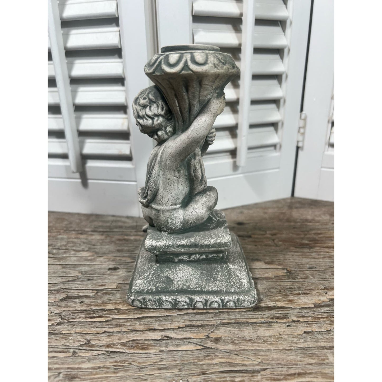 Vintage Napcoware Cherub/Angel ceramic candlestick