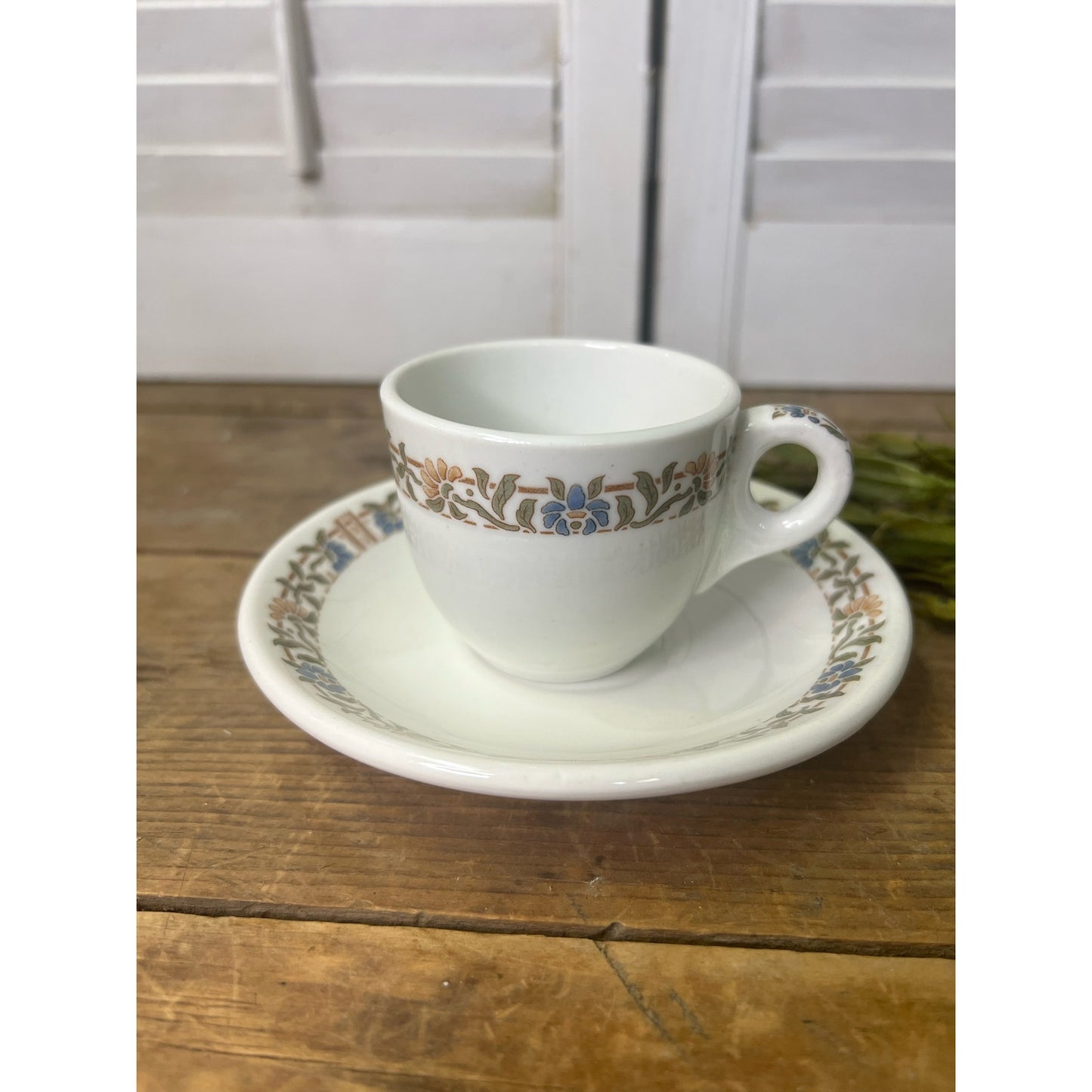 Iroquois China USA Demitasse/espresso cup and saucer
