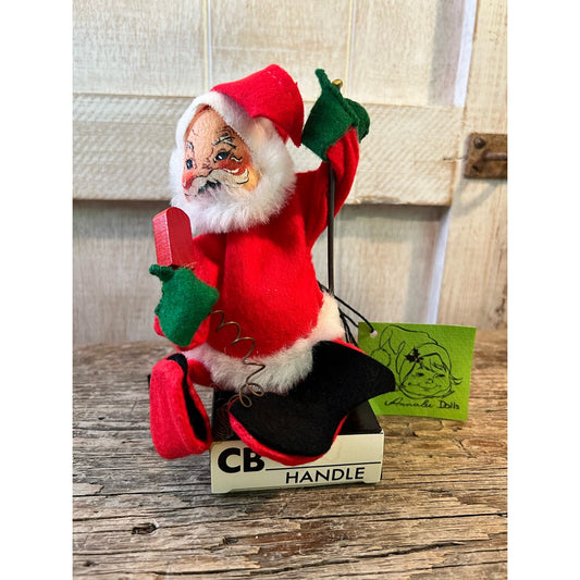 Vintage 1971 Annalee CB Handle Santa/ Vintage Christmas