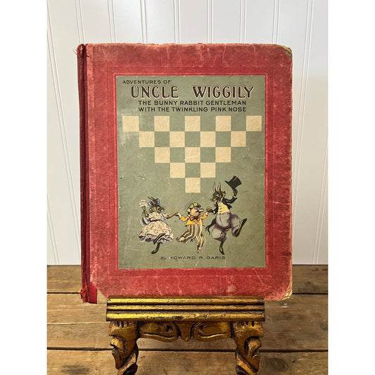 Antique Adventures of Uncle Wiggly The Bunny Rabbit Gentleman With the Twinkling Pink Nose 1924