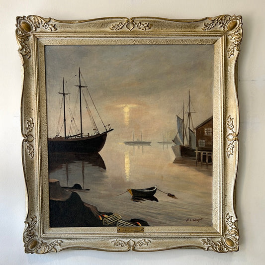 Lunenburg Harbor Nova Scotia Original Painting