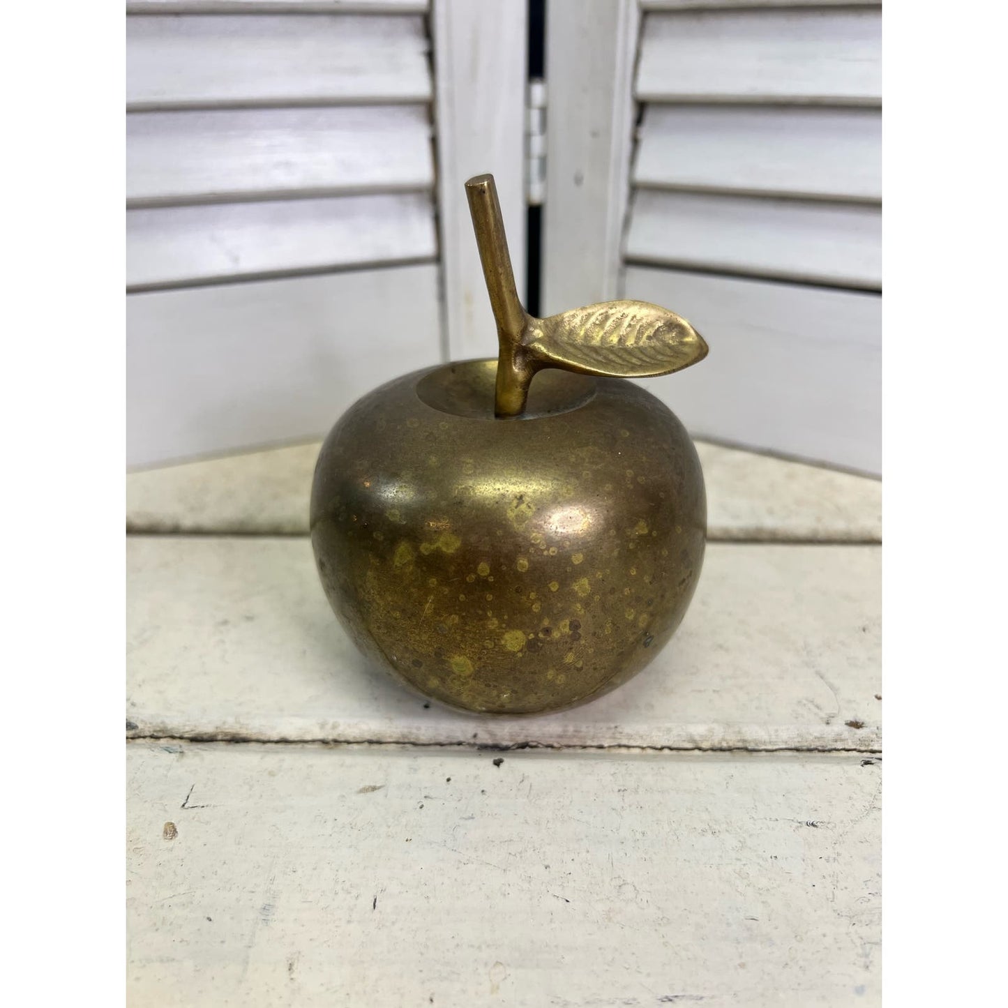 Vintage Brass Apple Bell