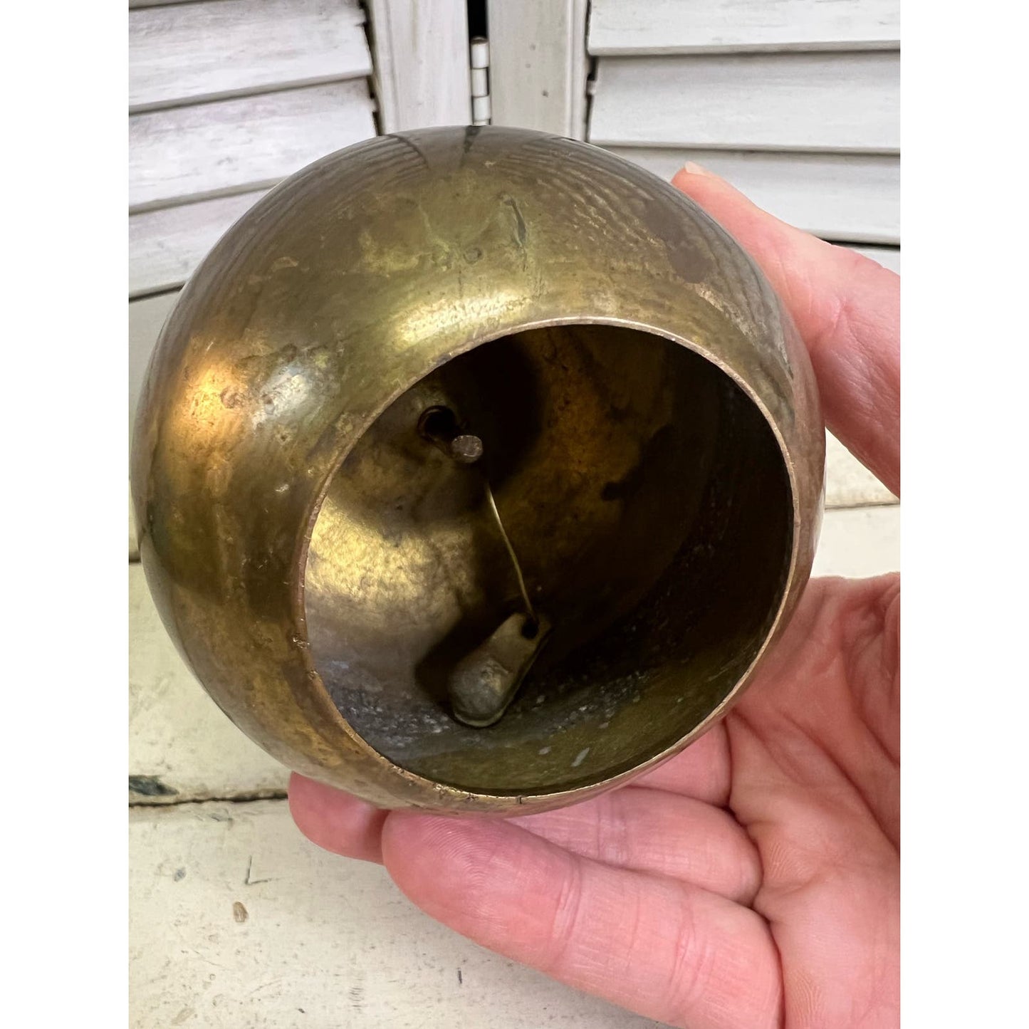 Vintage Brass Apple Bell