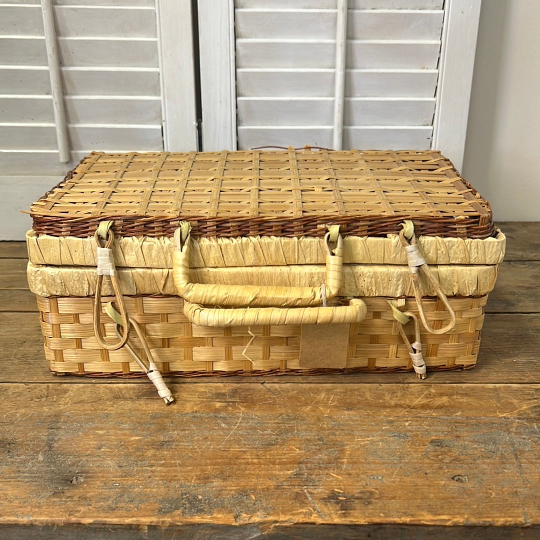 Vintage picnic basket