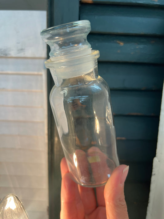 Glass apothecary bottle