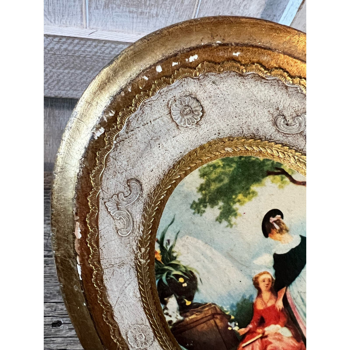 Vintage Florentine Italian Wood Wall Plaque – City Brocante