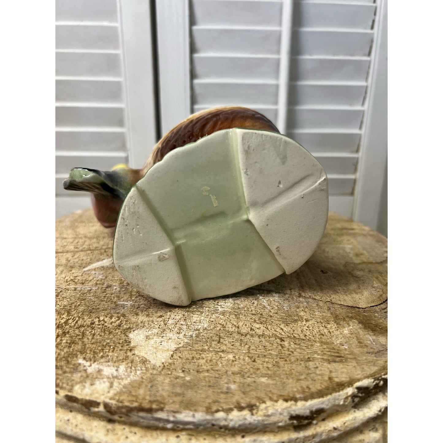 Vintage ceramic bird planter