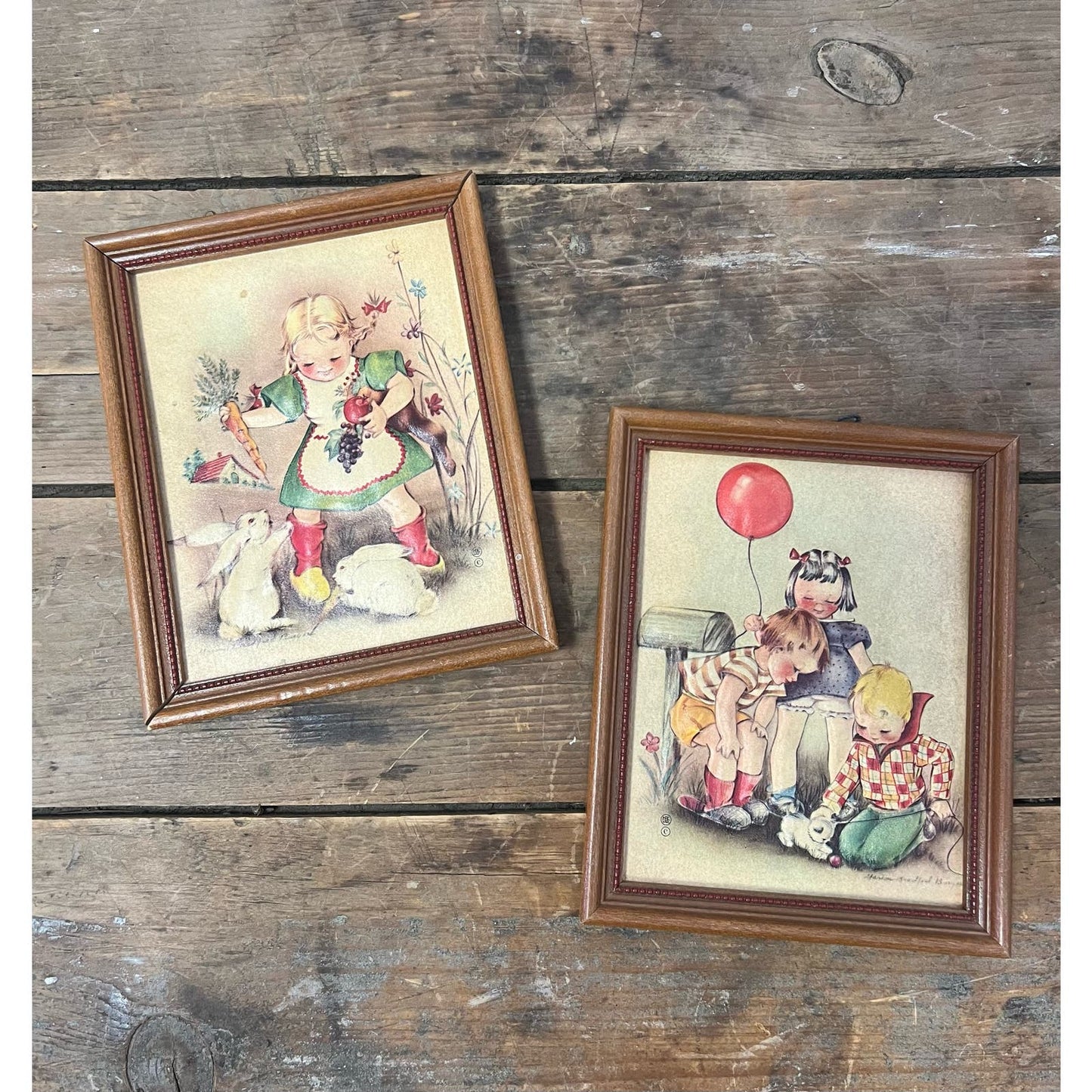 Vintage Marion Bradford Bargess 3D Prints/Child Nursery Art