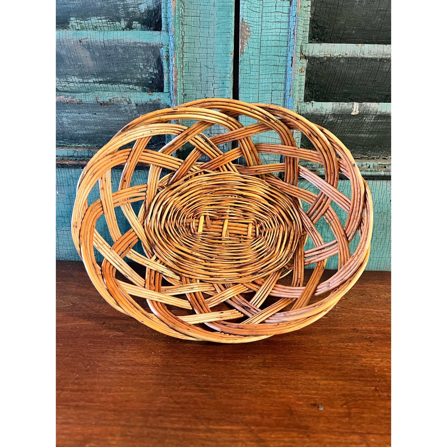 Vintage oval basket made in Yugoslavia