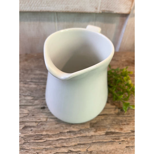 Vintage White milk/cream pitcher/ Porsgrund Norway/ kitchen decor