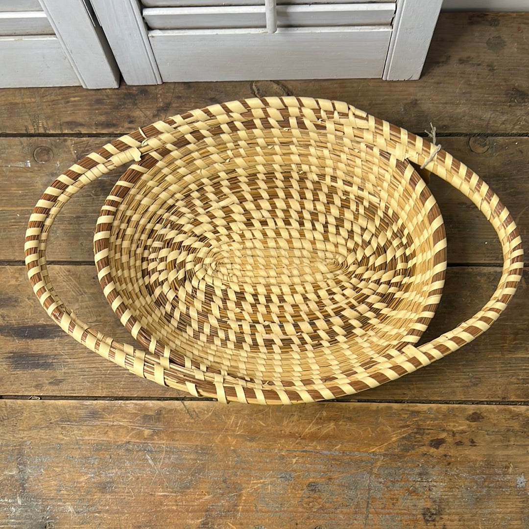 South Carolina woven sweetgrass basket -as is