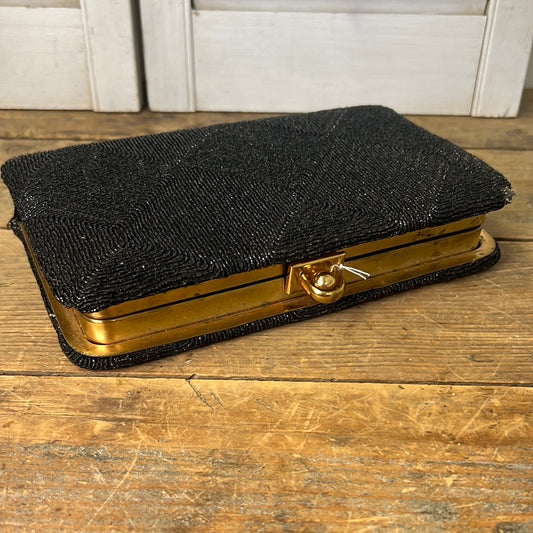 Vintage black clutch