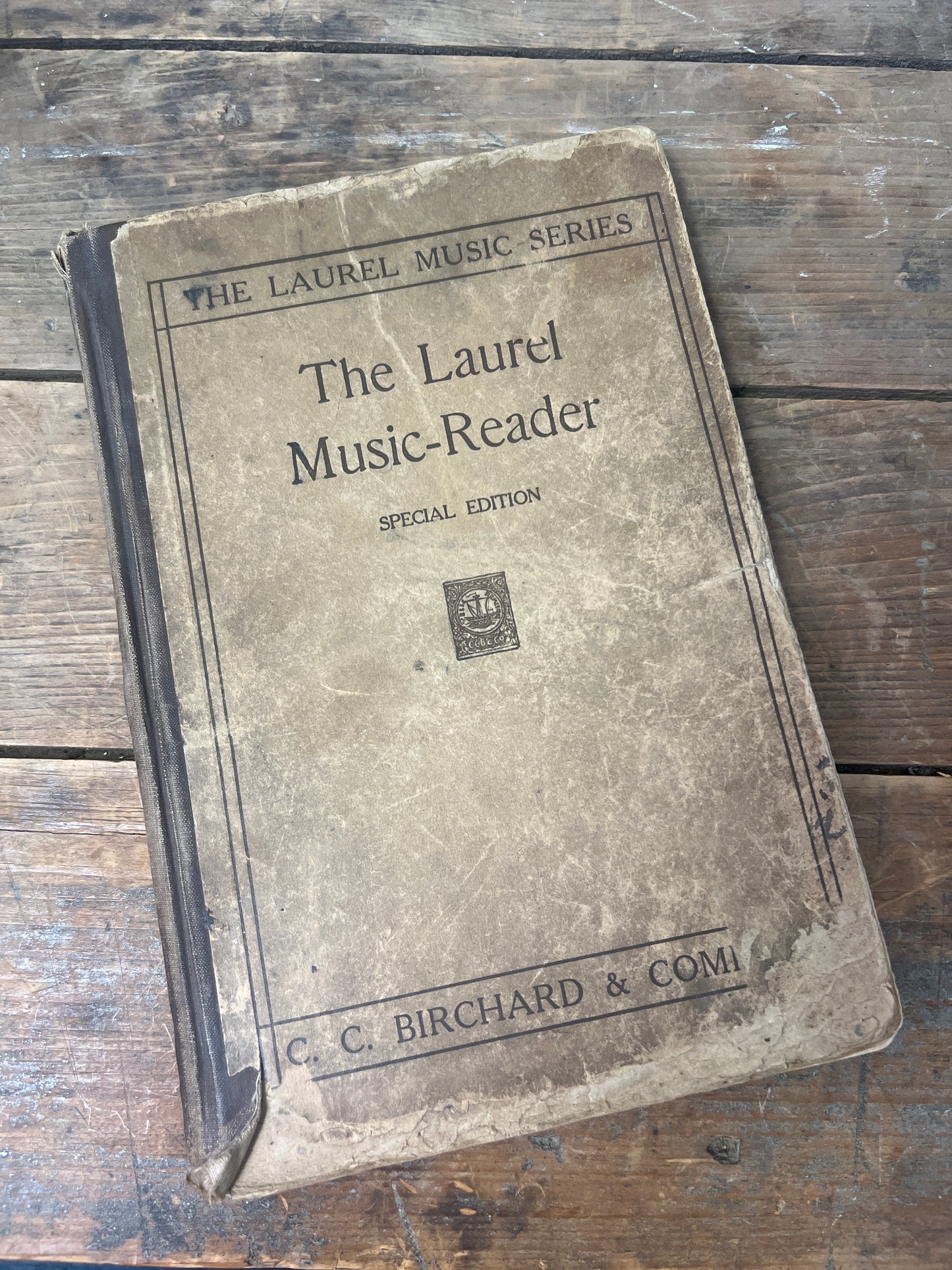 The Laurel Music Reader Special Edition Shabby Music Book Antique Music Book 1913