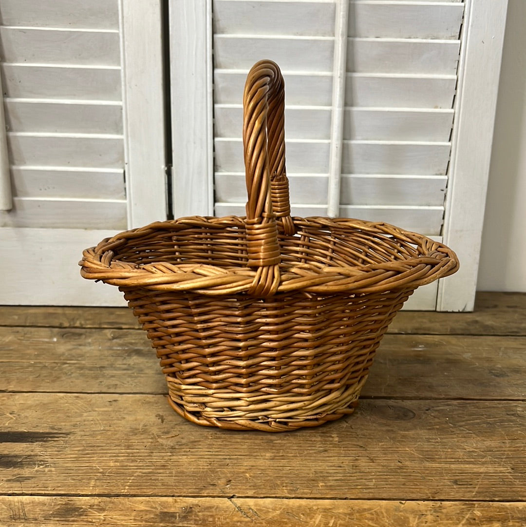 Small wicker handled basket