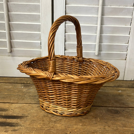 Small wicker handled basket