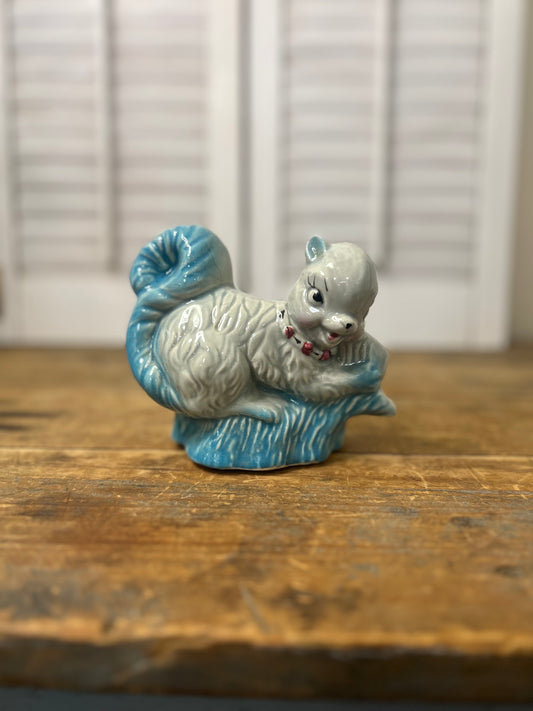 Vintage Ceramic Fashions Squirrel Planter mid century planters