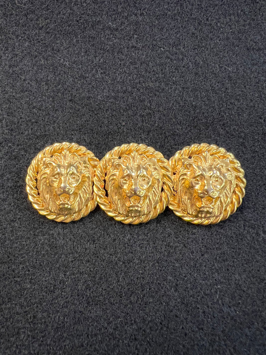 Vintage 1990's Gold Lion/Unsigned Anne Klein Classic Brooch
