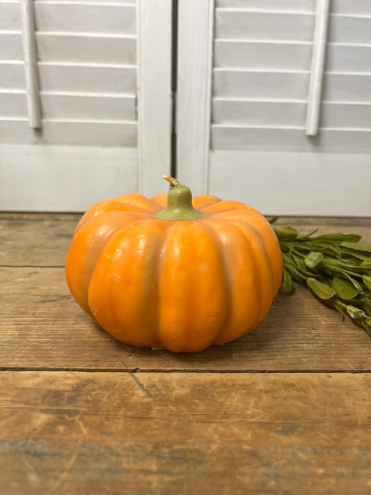 Vintage pumpkin candle/ fall decor/ Halloween home decor