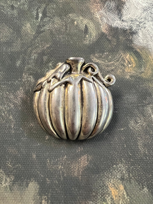 Vintage pumpkin brooch