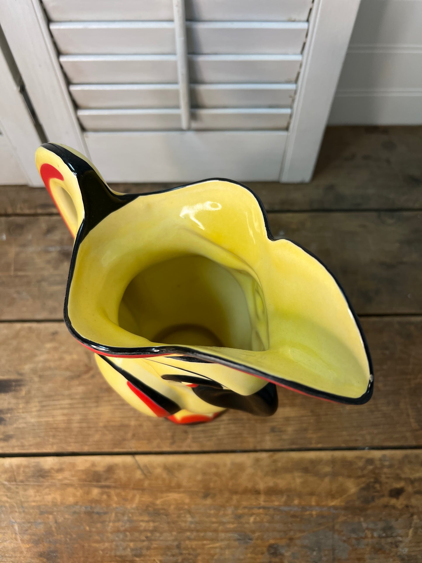 DITMAR URBACH PARROT PITCHER - CZECHOSLOVAKIA- ANTIQUE RARE FINE WORK OF ART