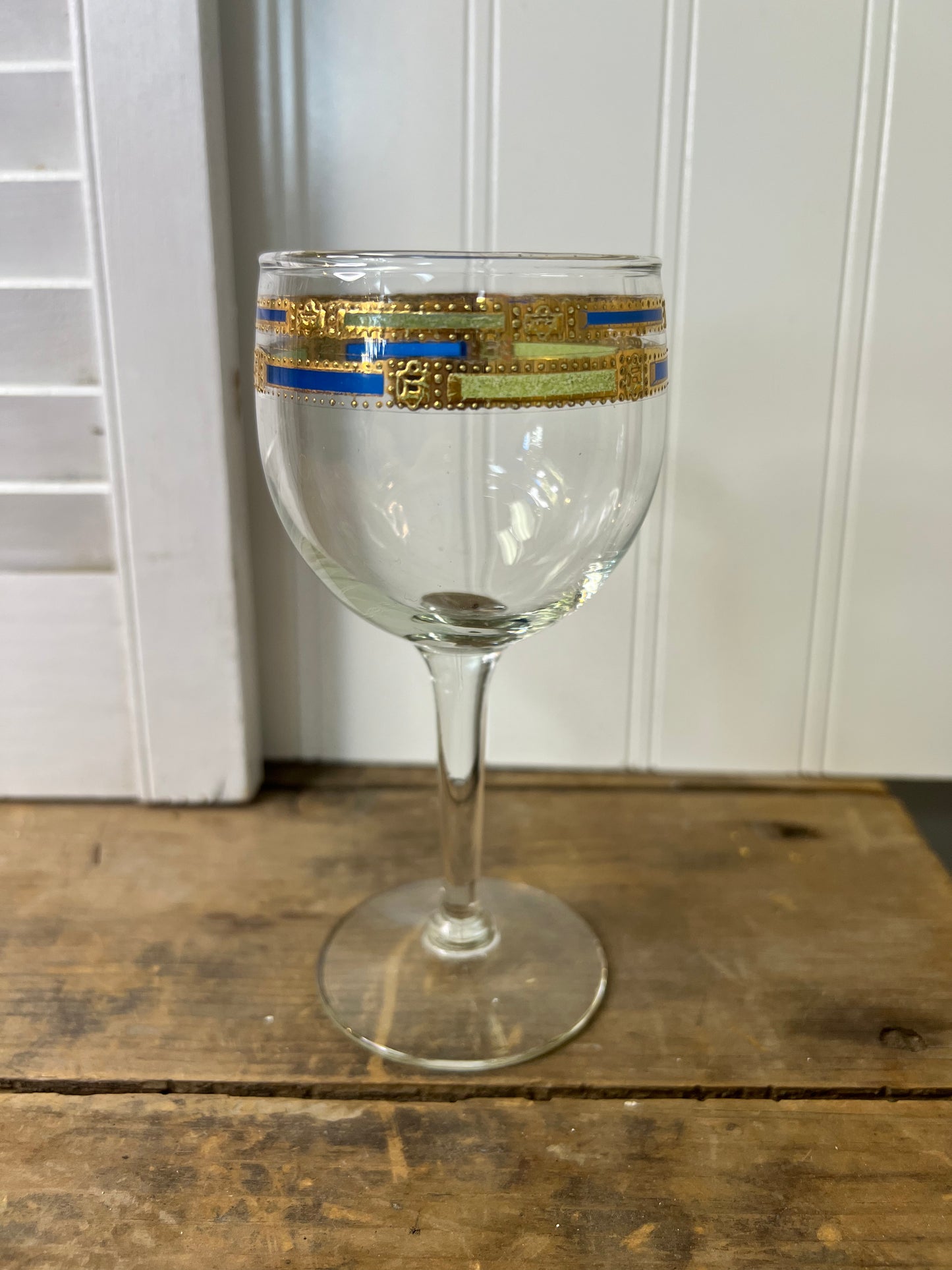 RARE ‘Empress’ by Culver, Wine Glass, Made in USA/ mid century Barware