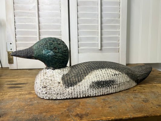 Antique hand carved/ hand painted wood duck decoy