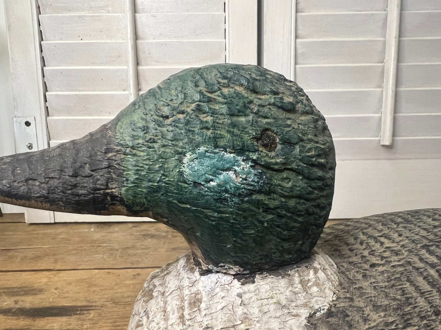 Antique hand carved/ hand painted wood duck decoy