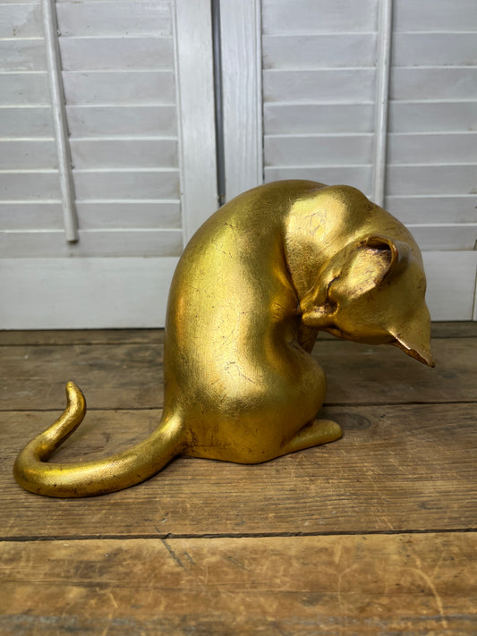 Anthony Freeman Gold Gilt Cat